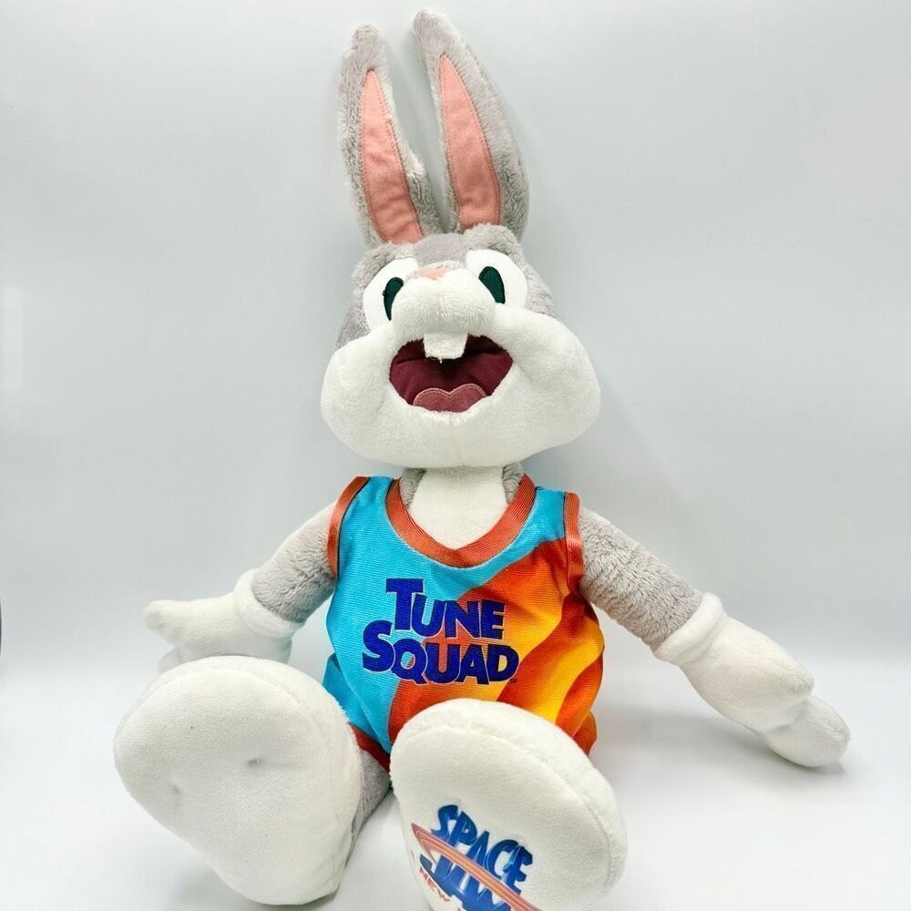Build A Bear Bugs Bunny Space Jam With Jersey Plush Toy 19”